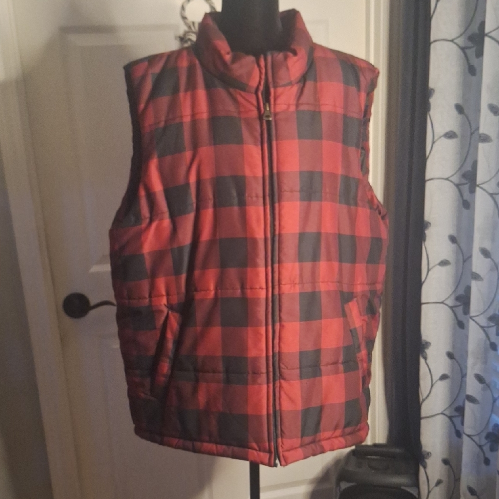 Weatherproof Red and Black Puffer Vest (Unisex)